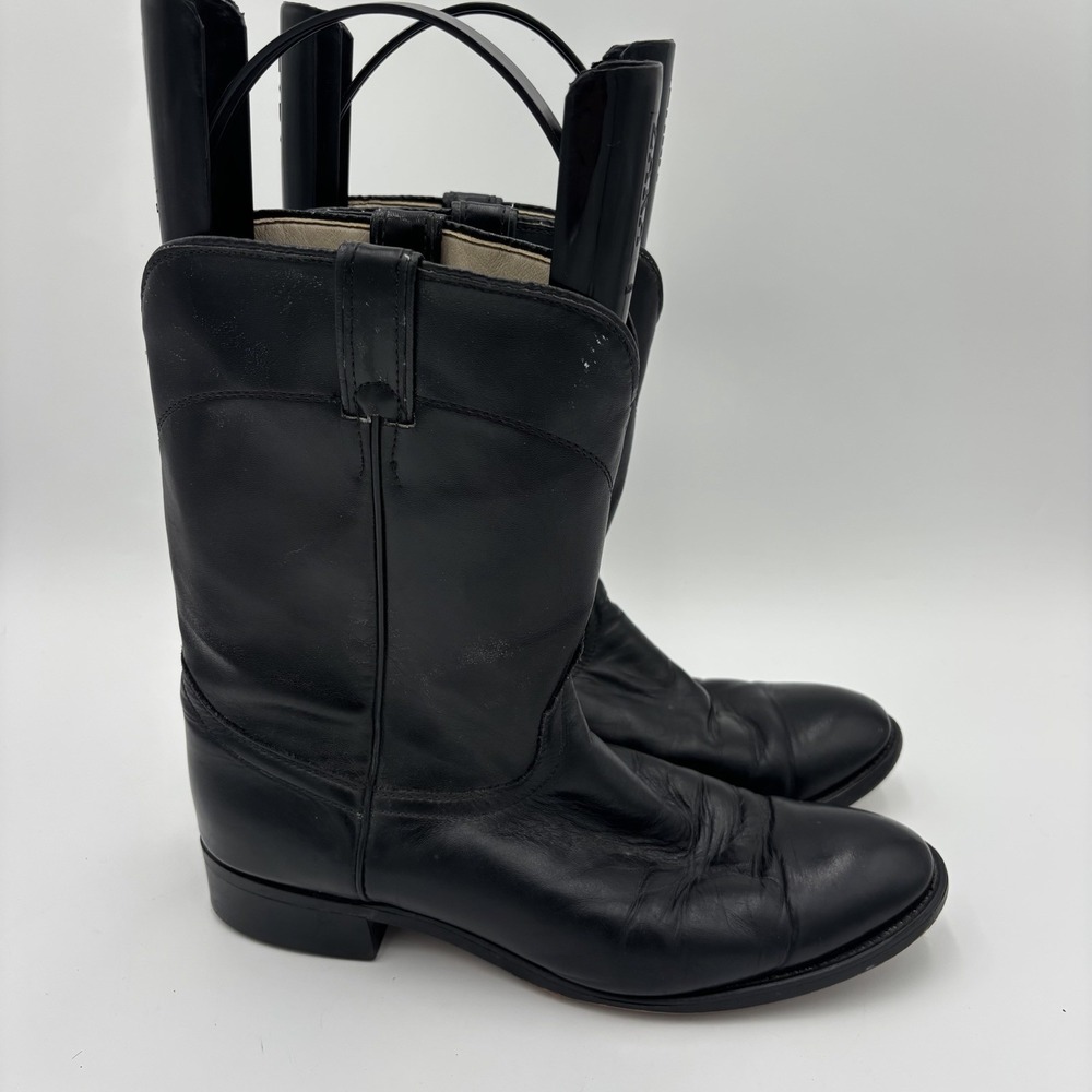LAREDO Black Western Roper Cowboy Boots Mens Size 12 D